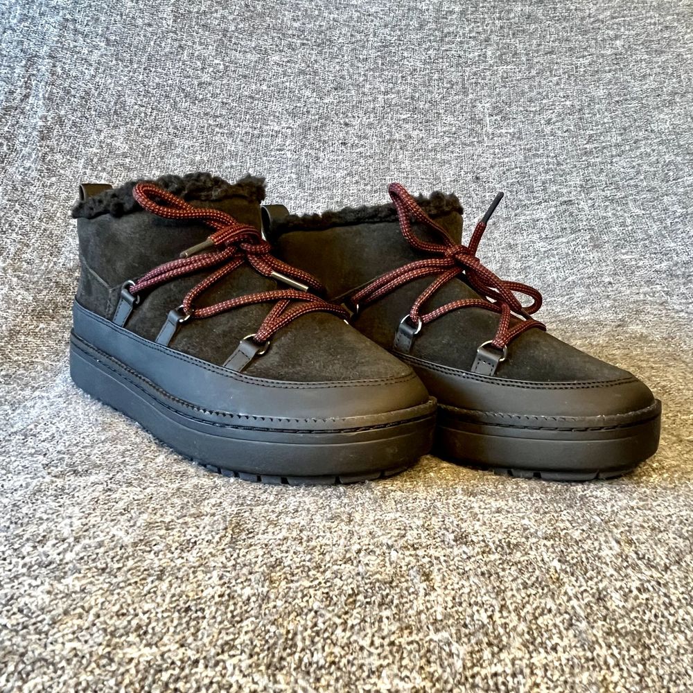 Cole Haan Grand Series Womens 7 Shoes Black Boots Leather Suede Cloudfeel